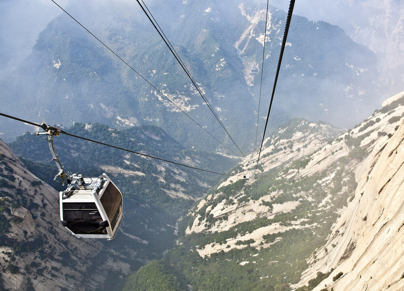 Mount Huashan Gondola Lift, popular tourist attraction in China